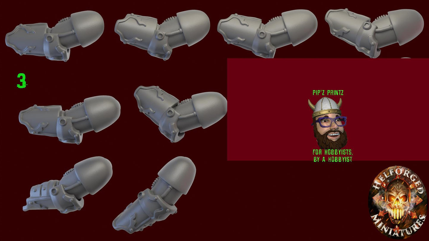 Prophets of Ruin 8x Pistol and Melee Arm Sets