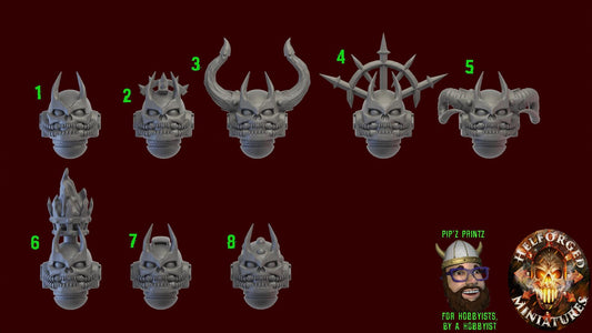Prophets of Ruin 5x Gallus Pattern Helmeted Heads
