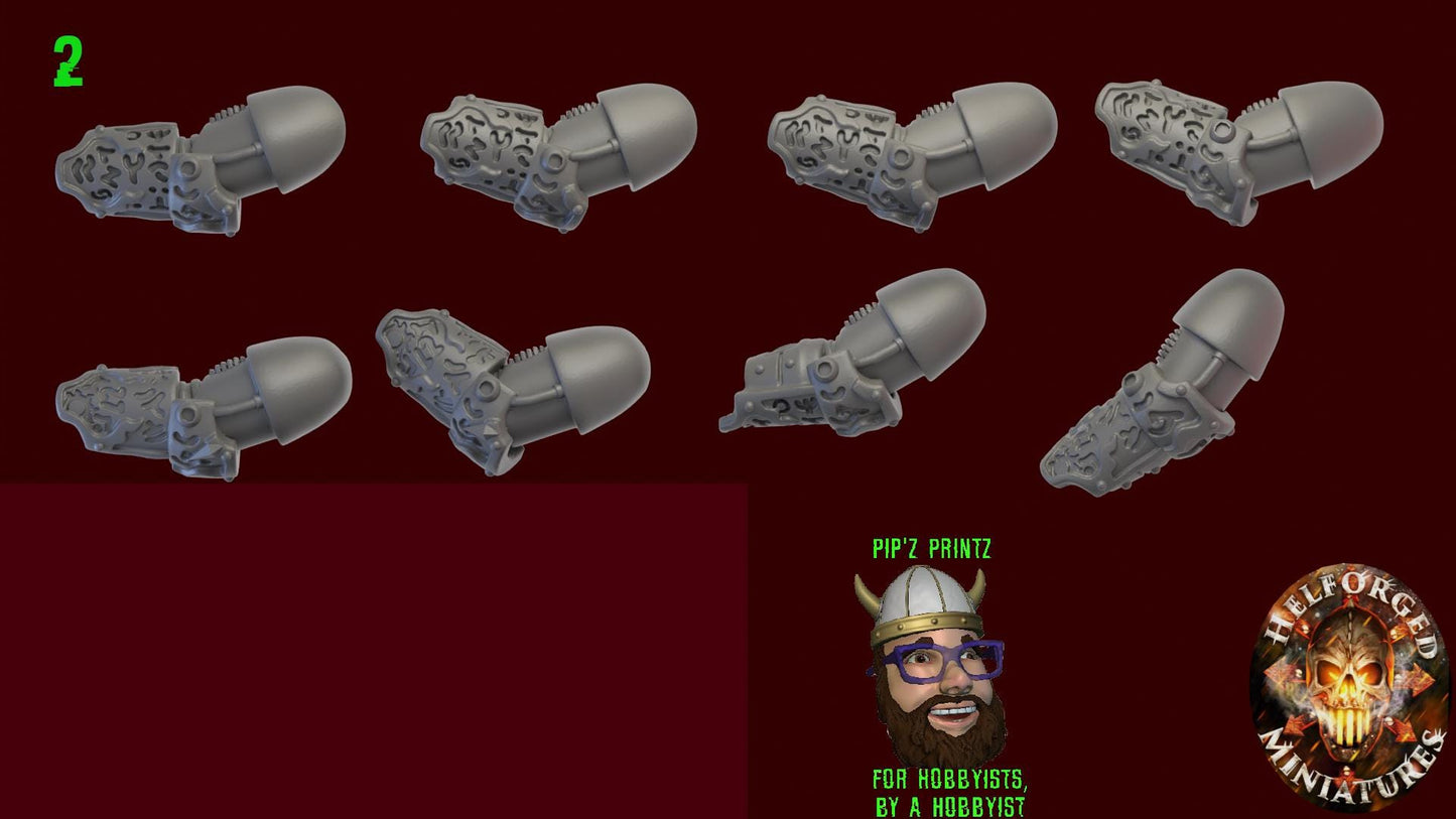 Prophets of Ruin 8x Pistol and Melee Arm Sets