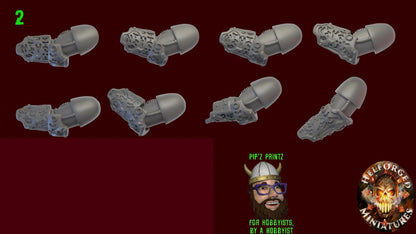 Prophets of Ruin 8x Pistol and Melee Arm Sets