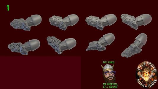 Prophets of Ruin 8x Pistol and Melee Arm Sets