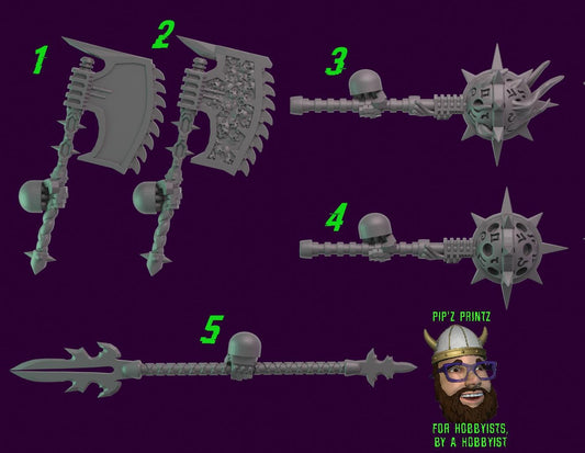 Satyr-9 Terminator 1x Legion Custom Melee Weapons Modern Tabletop and Large Scale
